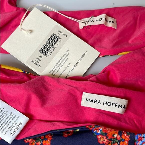 Mara Hoffman Lydia Meli Floral Colorblock Bikini Swim Set Size XL - Picture 7 of 8